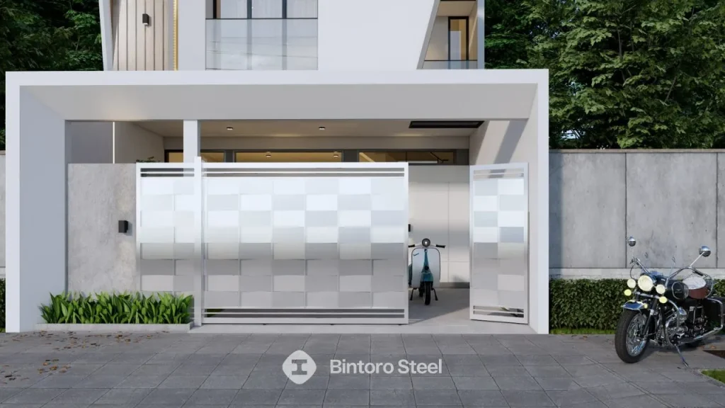 PAGAR SLIDING STAINLESS - 001 PLAT